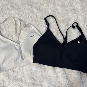 Nike Women's Black and White Sports Bra Duo